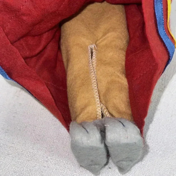 Vintage Italian Doll Magis Roma Side Glance Eyes Ethnic Folk Costume Paper Mache - Picture 7 of 8